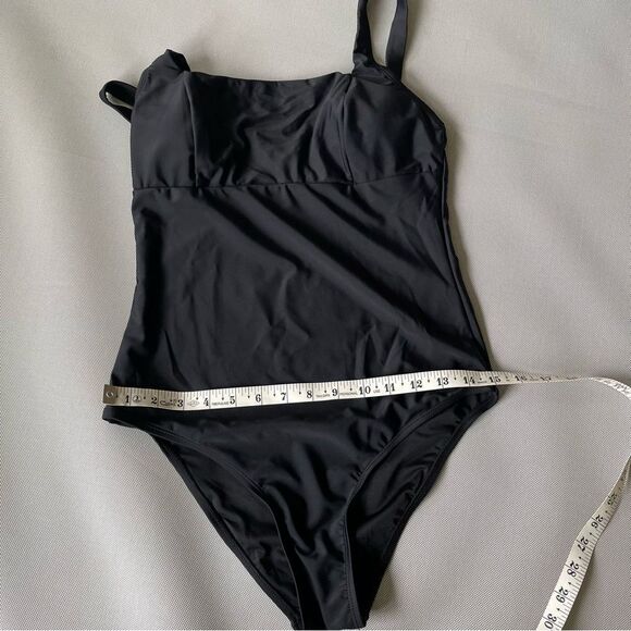 Cupshe NWT Black One Piece Bathing Suit Women’s Size Medium M - Picture 7 of 8